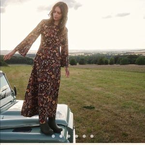 Dôen Marron Dress - NEW - Size Small - MIDNIGHT TOILE DE JOUY // doen